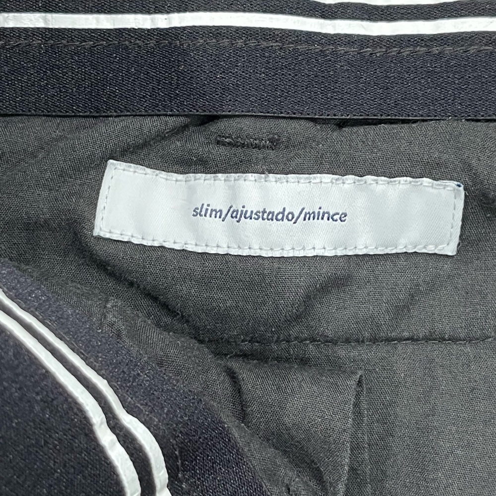 Bundle (2) Amazon Essentials Slim Black Pants Siz… - image 3